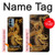 S2804 ゴールドドラゴンプリント Chinese Gold Dragon Printed OnePlus Nord N200 5G バックケース、フリップケース・カバー