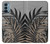 S3692 灰色の黒いヤシの葉 Gray Black Palm Leaves OnePlus Nord N200 5G バックケース、フリップケース・カバー