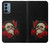 S3753 ダークゴシックゴススカルローズ Dark Gothic Goth Skull Roses OnePlus Nord N200 5G バックケース、フリップケース・カバー