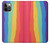 S3799 かわいい縦水彩レインボー Cute Vertical Watercolor Rainbow iPhone 12, iPhone 12 Pro バックケース、フリップケース・カバー