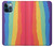 S3799 かわいい縦水彩レインボー Cute Vertical Watercolor Rainbow iPhone 12 Pro Max バックケース、フリップケース・カバー