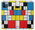 S3814 ピエトモンドリアン線画作曲 Piet Mondrian Line Art Composition iPhone 12 Pro Max バックケース、フリップケース・カバー