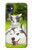 S3795 不機嫌子猫遊び心シベリアンハスキー犬ペイント Grumpy Kitten Cat Playful Siberian Husky Dog Paint iPhone 11 バックケース、フリップケース・カバー
