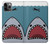 S3825 漫画のサメの海のダイビング Cartoon Shark Sea Diving iPhone 11 Pro バックケース、フリップケース・カバー