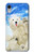 S3794 北極シロクマはシールに恋するペイント Arctic Polar Bear in Love with Seal Paint iPhone XR バックケース、フリップケース・カバー