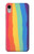 S3799 かわいい縦水彩レインボー Cute Vertical Watercolor Rainbow iPhone XR バックケース、フリップケース・カバー