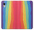 S3799 かわいい縦水彩レインボー Cute Vertical Watercolor Rainbow iPhone XR バックケース、フリップケース・カバー