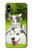 S3795 不機嫌子猫遊び心シベリアンハスキー犬ペイント Grumpy Kitten Cat Playful Siberian Husky Dog Paint iPhone X, iPhone XS バックケース、フリップケース・カバー