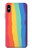 S3799 かわいい縦水彩レインボー Cute Vertical Watercolor Rainbow iPhone X, iPhone XS バックケース、フリップケース・カバー