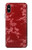 S3817 赤い花の桜のパターン Red Floral Cherry blossom Pattern iPhone X, iPhone XS バックケース、フリップケース・カバー