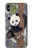S3793 かわいい赤ちゃん雪パンダのペイント Cute Baby Panda Snow Painting iPhone XS Max バックケース、フリップケース・カバー