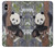 S3793 かわいい赤ちゃん雪パンダのペイント Cute Baby Panda Snow Painting iPhone XS Max バックケース、フリップケース・カバー