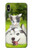 S3795 不機嫌子猫遊び心シベリアンハスキー犬ペイント Grumpy Kitten Cat Playful Siberian Husky Dog Paint iPhone XS Max バックケース、フリップケース・カバー