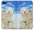 S3794 北極シロクマはシールに恋するペイント Arctic Polar Bear in Love with Seal Paint iPhone 7 Plus, iPhone 8 Plus バックケース、フリップケース・カバー
