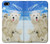 S3794 北極シロクマはシールに恋するペイント Arctic Polar Bear in Love with Seal Paint iPhone 5 5S SE バックケース、フリップケース・カバー