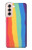 S3799 かわいい縦水彩レインボー Cute Vertical Watercolor Rainbow Samsung Galaxy S21 5G バックケース、フリップケース・カバー