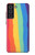 S3799 かわいい縦水彩レインボー Cute Vertical Watercolor Rainbow Samsung Galaxy S21 FE 5G バックケース、フリップケース・カバー