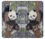S3793 かわいい赤ちゃん雪パンダのペイント Cute Baby Panda Snow Painting Samsung Galaxy S20 FE バックケース、フリップケース・カバー
