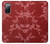 S3817 赤い花の桜のパターン Red Floral Cherry blossom Pattern Samsung Galaxy S20 FE バックケース、フリップケース・カバー