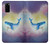 S3802 夢のクジラ パステルファンタジー Dream Whale Pastel Fantasy Samsung Galaxy S20 バックケース、フリップケース・カバー