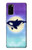 S3807 キラーホエールオルカ月パステルファンタジー Killer Whale Orca Moon Pastel Fantasy Samsung Galaxy S20 バックケース、フリップケース・カバー