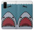 S3825 漫画のサメの海のダイビング Cartoon Shark Sea Diving Samsung Galaxy S20 バックケース、フリップケース・カバー