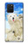 S3794 北極シロクマはシールに恋するペイント Arctic Polar Bear in Love with Seal Paint Samsung Galaxy S10 Lite バックケース、フリップケース・カバー