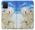 S3794 北極シロクマはシールに恋するペイント Arctic Polar Bear in Love with Seal Paint Samsung Galaxy S10 Lite バックケース、フリップケース・カバー