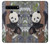 S3793 かわいい赤ちゃん雪パンダのペイント Cute Baby Panda Snow Painting Samsung Galaxy S10 5G バックケース、フリップケース・カバー