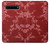 S3817 赤い花の桜のパターン Red Floral Cherry blossom Pattern Samsung Galaxy S10 5G バックケース、フリップケース・カバー