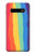 S3799 かわいい縦水彩レインボー Cute Vertical Watercolor Rainbow Samsung Galaxy S10 Plus バックケース、フリップケース・カバー