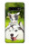 S3795 不機嫌子猫遊び心シベリアンハスキー犬ペイント Grumpy Kitten Cat Playful Siberian Husky Dog Paint Samsung Galaxy S10 バックケース、フリップケース・カバー