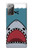 S3825 漫画のサメの海のダイビング Cartoon Shark Sea Diving Samsung Galaxy Note 20 バックケース、フリップケース・カバー