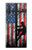 S3803 電気技師ラインマンアメリカ国旗 Electrician Lineman American Flag Samsung Galaxy Note 10 バックケース、フリップケース・カバー