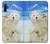 S3794 北極シロクマはシールに恋するペイント Arctic Polar Bear in Love with Seal Paint Samsung Galaxy Note 10 Plus バックケース、フリップケース・カバー