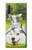 S3795 不機嫌子猫遊び心シベリアンハスキー犬ペイント Grumpy Kitten Cat Playful Siberian Husky Dog Paint Samsung Galaxy Note 10 Plus バックケース、フリップケース・カバー