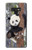 S3793 かわいい赤ちゃん雪パンダのペイント Cute Baby Panda Snow Painting Note 9 Samsung Galaxy Note9 バックケース、フリップケース・カバー