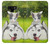 S3795 不機嫌子猫遊び心シベリアンハスキー犬ペイント Grumpy Kitten Cat Playful Siberian Husky Dog Paint Note 9 Samsung Galaxy Note9 バックケース、フリップケース・カバー