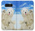 S3794 北極シロクマはシールに恋するペイント Arctic Polar Bear in Love with Seal Paint Note 8 Samsung Galaxy Note8 バックケース、フリップケース・カバー