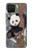 S3793 かわいい赤ちゃん雪パンダのペイント Cute Baby Panda Snow Painting Samsung Galaxy A12 バックケース、フリップケース・カバー