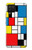 S3814 ピエトモンドリアン線画作曲 Piet Mondrian Line Art Composition Samsung Galaxy A12 バックケース、フリップケース・カバー