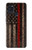 S3804 消防士メタルレッドラインフラググラフィック Fire Fighter Metal Red Line Flag Graphic Samsung Galaxy A21s バックケース、フリップケース・カバー