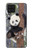 S3793 かわいい赤ちゃん雪パンダのペイント Cute Baby Panda Snow Painting Samsung Galaxy A22 4G バックケース、フリップケース・カバー