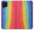 S3799 かわいい縦水彩レインボー Cute Vertical Watercolor Rainbow Samsung Galaxy A22 4G バックケース、フリップケース・カバー