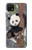 S3793 かわいい赤ちゃん雪パンダのペイント Cute Baby Panda Snow Painting Samsung Galaxy A22 5G バックケース、フリップケース・カバー