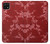 S3817 赤い花の桜のパターン Red Floral Cherry blossom Pattern Samsung Galaxy A22 5G バックケース、フリップケース・カバー
