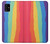 S3799 かわいい縦水彩レインボー Cute Vertical Watercolor Rainbow Samsung Galaxy A41 バックケース、フリップケース・カバー
