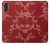 S3817 赤い花の桜のパターン Red Floral Cherry blossom Pattern Samsung Galaxy A50 バックケース、フリップケース・カバー