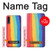 S3799 かわいい縦水彩レインボー Cute Vertical Watercolor Rainbow Samsung Galaxy A70 バックケース、フリップケース・カバー