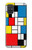 S3814 ピエトモンドリアン線画作曲 Piet Mondrian Line Art Composition Samsung Galaxy A71 5G バックケース、フリップケース・カバー
